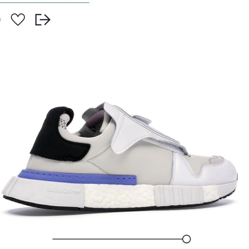 Adidas Futurepacer Boost Sneaker in White/ Grey/Black - Picture 8 of 16